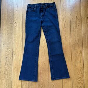 Liverpool Mid Rise Boot Cut Dark Wash Jeans Size 12/31 Comfort Stretch Classic